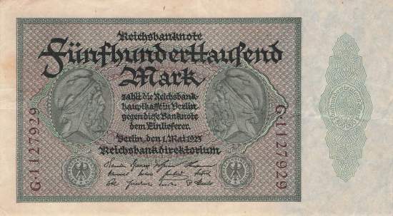 500000 Mark 1923 ro.87a G